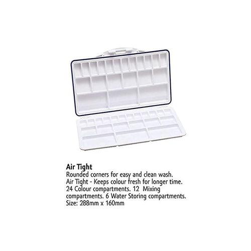 Kabeer Art Air Tight Folding Colour Mixing Palette - 21 Paint Well