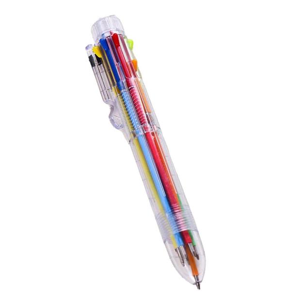 Kabeer Art 8 In 1 Ball Point Pen, 0.7mm Color With Transparent Body