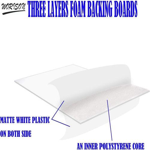 Worison A4 Size Set of 6 Craft Foam Board Set 3mm