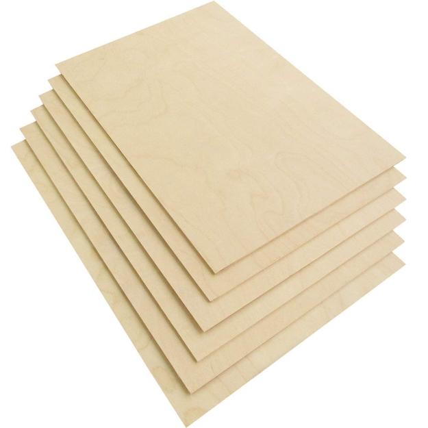 Worison 2.5 mm MDF Wood Board Craft Sheets row , 8x8 Inches - Pack of 8pc