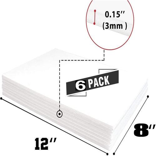 Worison A4 Size Set of 6 Craft Foam Board Set 3mm