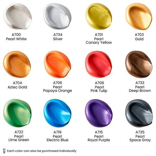 ARTEZA  Premium Metallic Acrylic Colours Set - 22ml