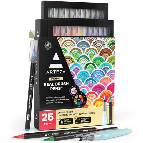 ARTEZA Premium Real Brush Pens Set