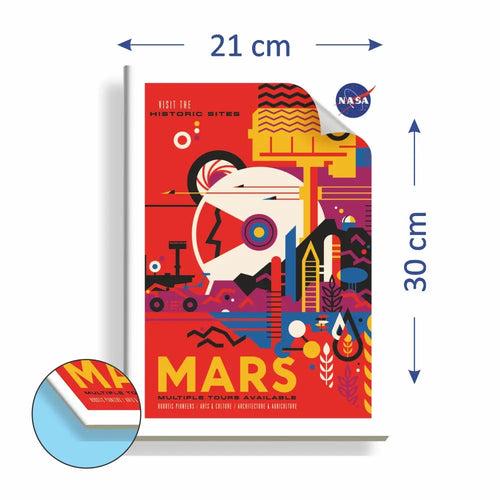 Anupam NASA Single Line Notebooks Soft Brown Cover 60Gsm A4 Size