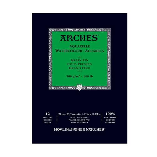 Arches Watercolor Paper Pad Cold Pressed 300gsm (Loose)