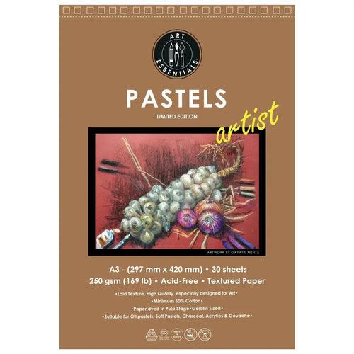 Art Essentials Artist Pastel Paper(Limited Edition)-250 GSM,50% Pure Cotton Wiro Pads,20SHT with Micro-Perforation