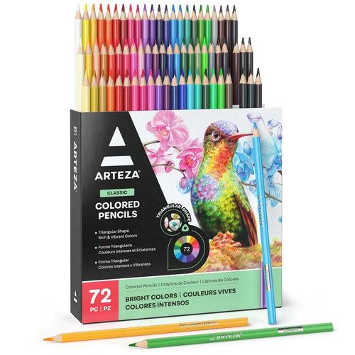 ARTEZA Classic Assorted Coloured Pencils Set of 72