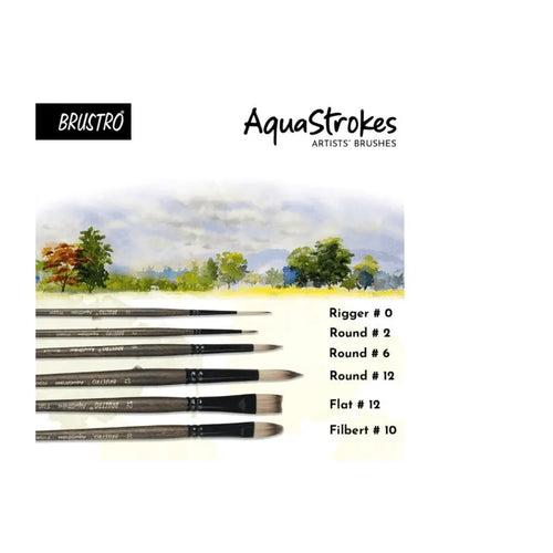 Brustro Aquastrokes Artist Brushes Set of 6