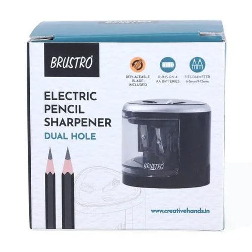 Brustro Double Hole Battery Operated Pencil Sharpener Autofeed