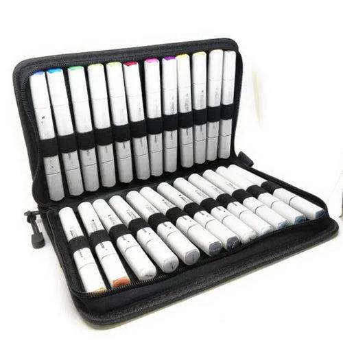 Brustro Twin Tip Alcohol Based Marker Set with Elegant Marker Wallet