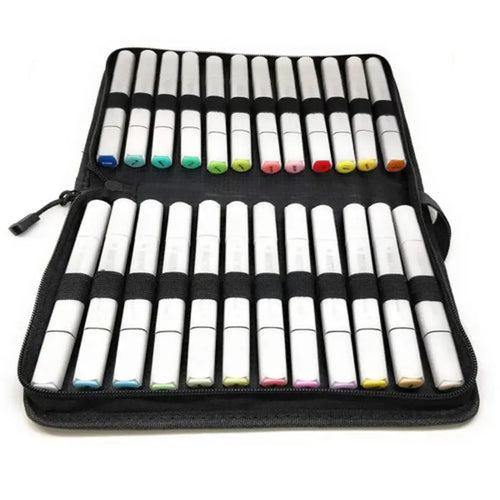 Brustro Twin Tip Alcohol Based Marker Set with Elegant Marker Wallet