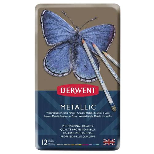 Derwent Metallic Watercolour Pencils Set of 12 (700456)