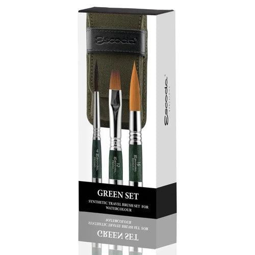 Escoda Synthetic Canvas Travel Brush Sets