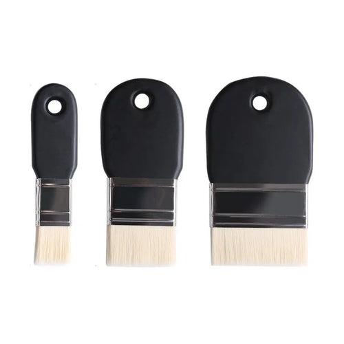 Keep Smiling Abstract Expressuin Brush - Flat Rectangular Shape - Nylon Hair with Ergonomic Handle