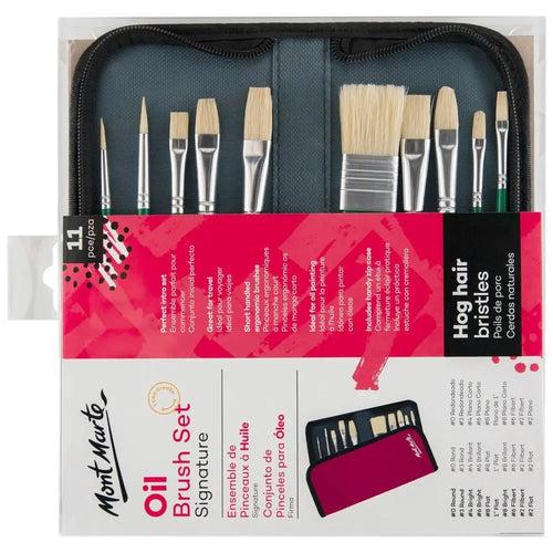 Mont Marte Signature Brush Set In Wallet Pack Of 11