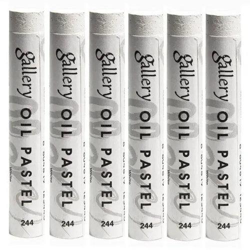 Mungyo Gallery Soft Oil Pastels Set of 6 Single Color-White