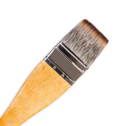 STATIONERIE Artists Hake Flat Watercolour Brush for Watercolor Pottery Painting Arts