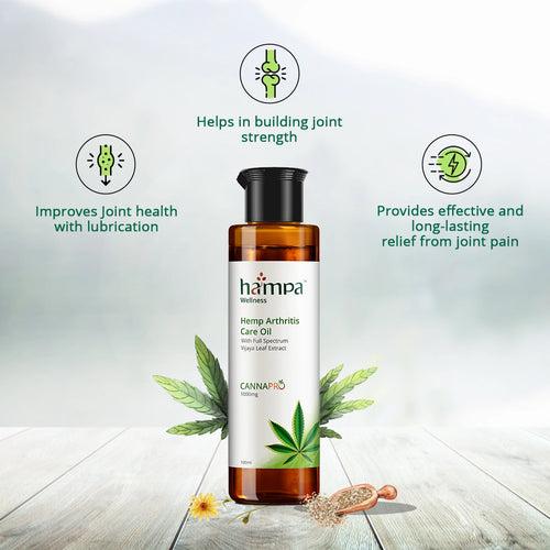 Hampa Hemp Arthritis Intense Relief Oil 50ml + Hampa Hemp Arthritis Care Oil 100ml