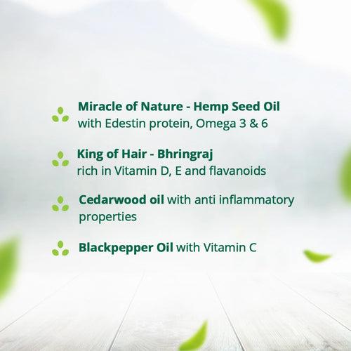 Hampa Hemp Bhringraj Hair Oil