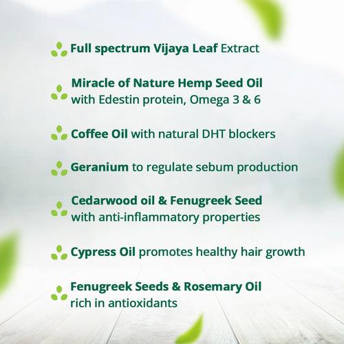 Hampa Hemp Hair Regrowth Serum 100ml+ Hampa Hemp Hair Regrowth Oil 100 ml