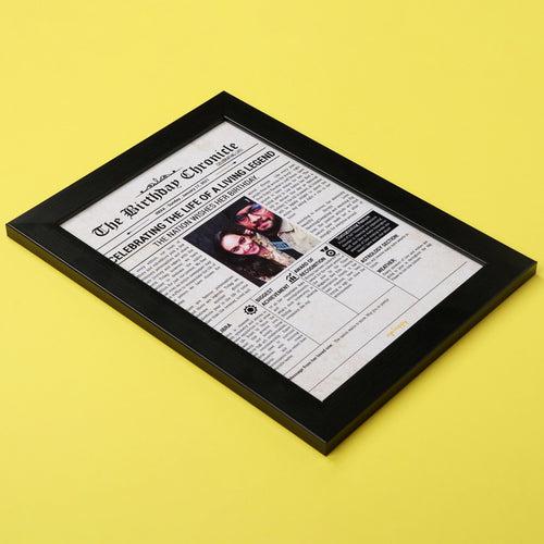 Birthday Chronicle Frame - A3 With Glass (11.7 x 16.5 inches)