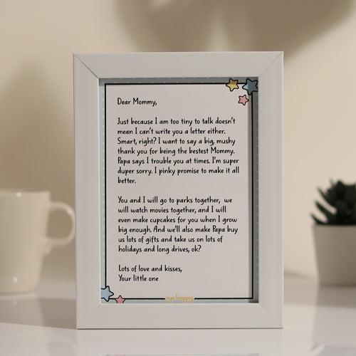Letter for New Moms ( Frame )