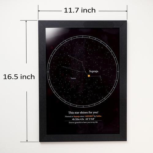 Frame a Star -  A3 With Glass (11.7 x 16.5 inches)
