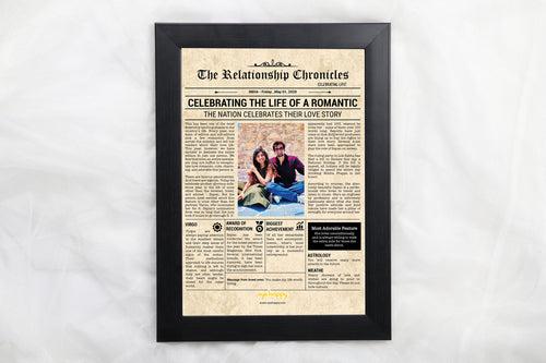 Relationship Chronicles - A3 With Glass (11.7 x 16.5 inches)