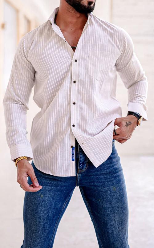 VOZIA Flare Striped Men's Shirt