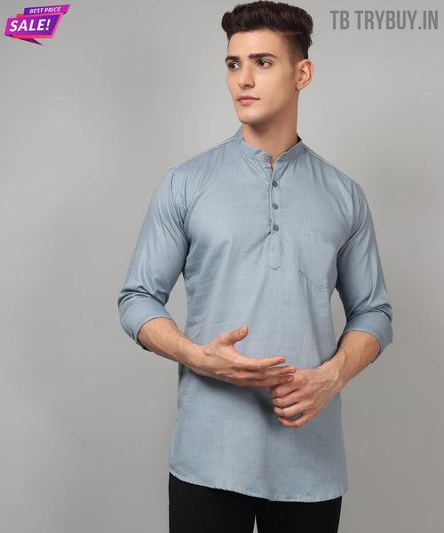 Ethnic Grey Kurta for Men