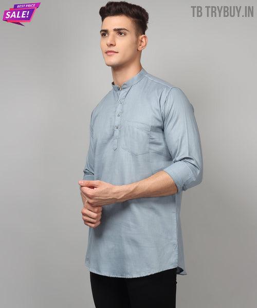 Ethnic Grey Kurta for Men