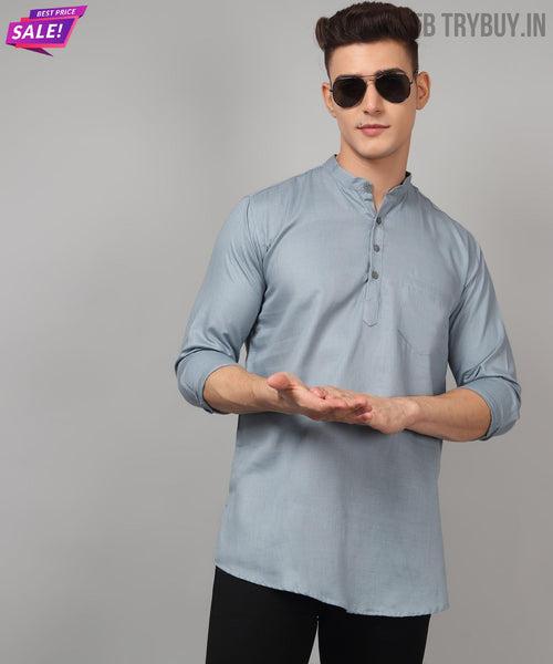 Ethnic Grey Kurta for Men