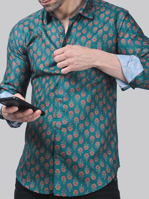 Artistic-modern Men's Printed Shirt