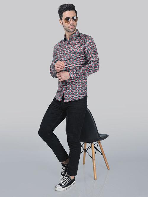 Avant-garde Men's Printed Shirt