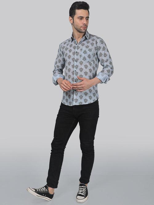 Flamingo Frenzy Men's Printed Shirt