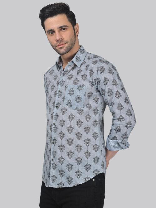 Flamingo Frenzy Men's Printed Shirt