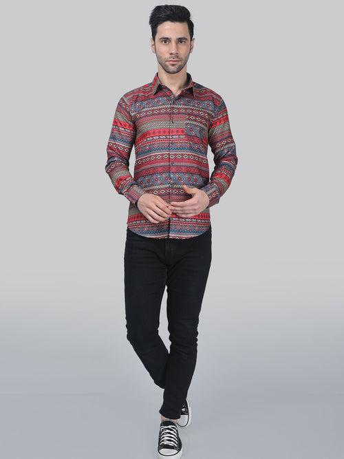 Futuristic Men's Printed Shirt