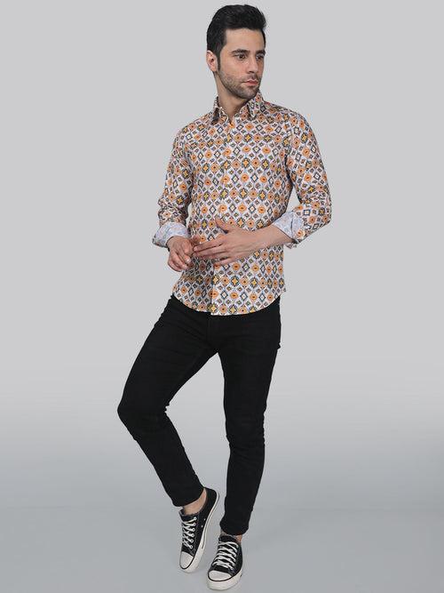 Tropical-luxe Men's Printed Shirt