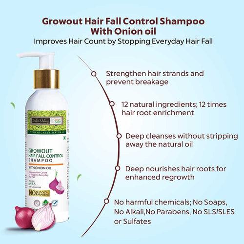 Growout Hair Fall Control Shampoo - 200ml.