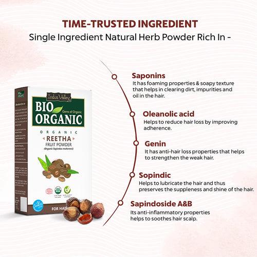 Bio Organic Reetha Fruit Powder