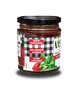 Sugar-Free Stevia Strawberry & Orange Jam – Pack of 2 (220gm x 2)