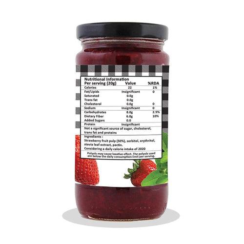 Sugar-Free Stevia Strawberry & Orange Jam – Pack of 2 (400gm x 2)