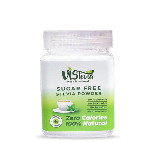 Sugar-Free Stevia Sweetener Powder - Pack of 2 (100g x 2)