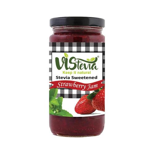 Sugar-Free Stevia Raspberry & Strawberry Jam – Pack of 2- 220g & 400g