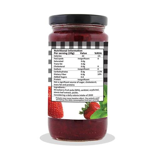 Sugar-Free Stevia Raspberry & Strawberry Jam – Pack of 2- 220g & 400g