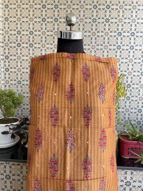 unstitched chanderi dress material/suit-ch53