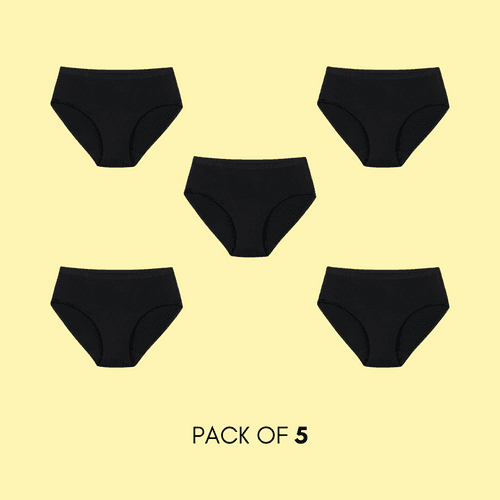 Secure Squad: High Rise Hipster Leakproof Underwear in Medium Absorbency