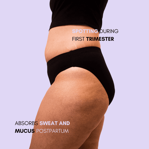 Bump & Bliss: Mid Rise Bikini Leakproof Underwear in Medium Absorbency