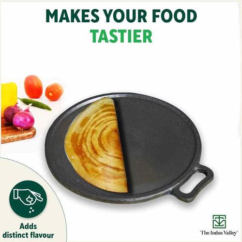 Super Smooth Cast Iron Kadai+Tawa+ Free ₹400 Tadka Pan, Kitchen set for Home, 100% Pure, Toxin-free, Nonstick