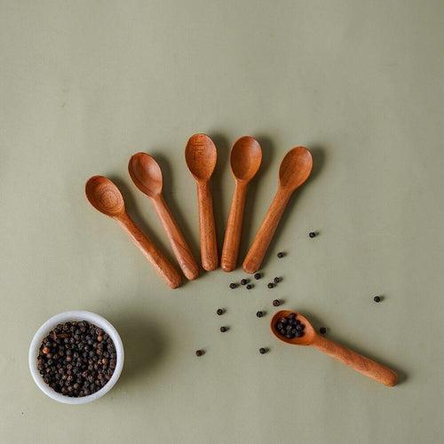 Neem Wood Kids Spoon - Set of 6